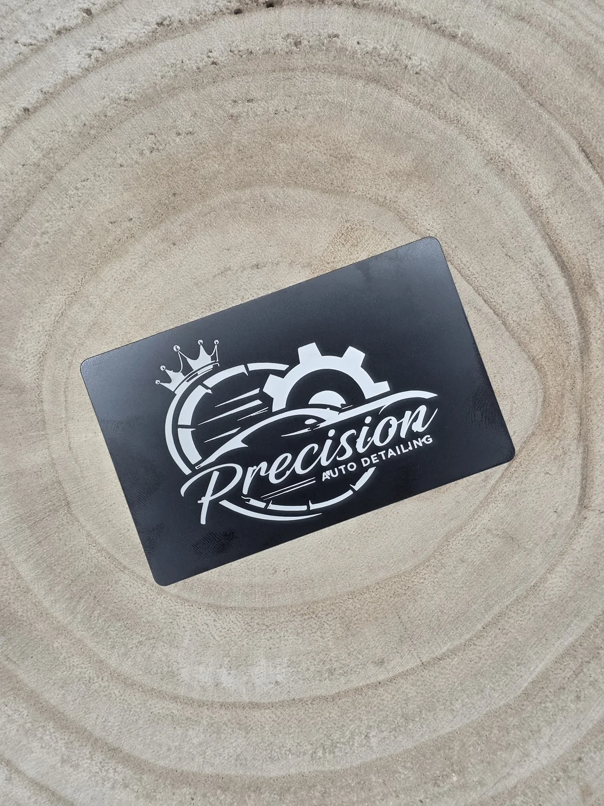 Cartões metálicos com QR / vCard — fotografia 3