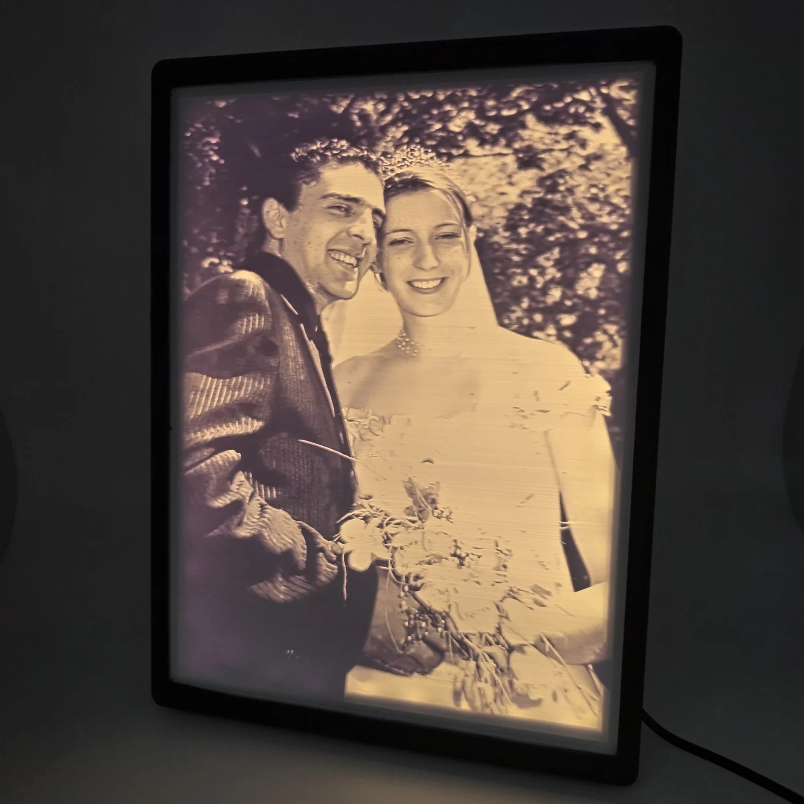 Lithophane personalizada iluminada